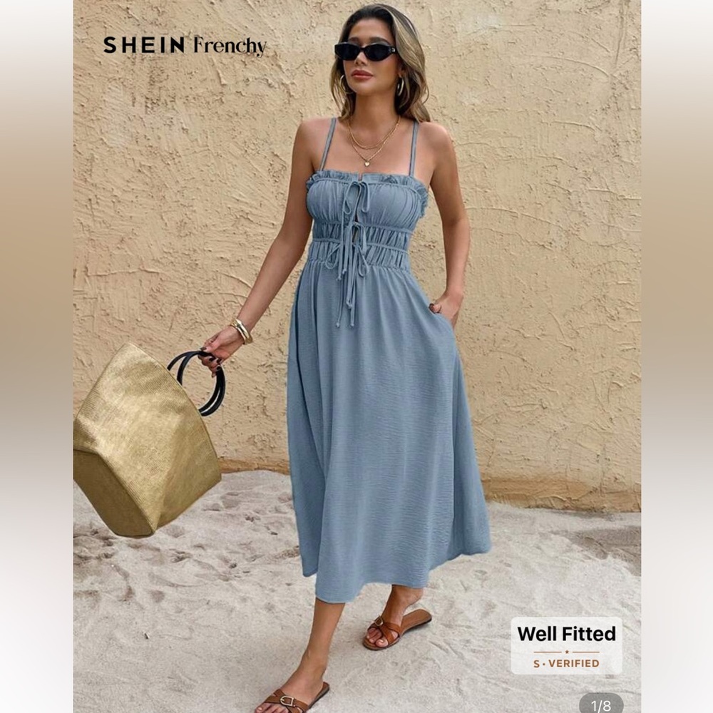 Blue Midi Dress
